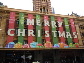 Merrz Christmas from Flinders Station